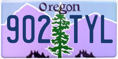 OR license plate 902TYL