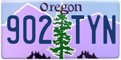 OR license plate 902TYN