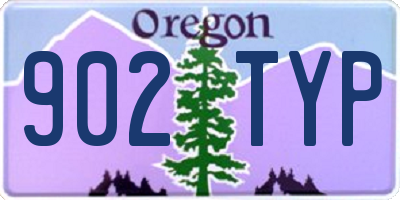 OR license plate 902TYP