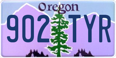 OR license plate 902TYR