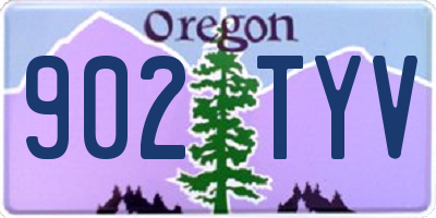 OR license plate 902TYV