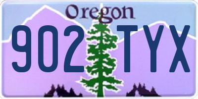 OR license plate 902TYX