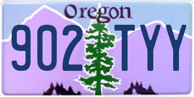 OR license plate 902TYY