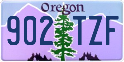 OR license plate 902TZF