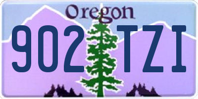 OR license plate 902TZI