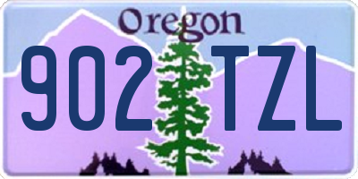 OR license plate 902TZL