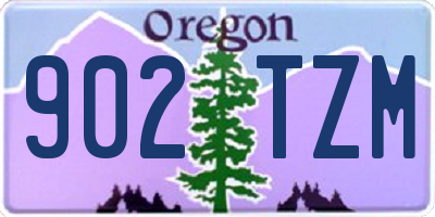 OR license plate 902TZM