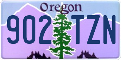 OR license plate 902TZN