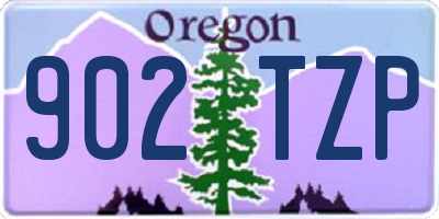 OR license plate 902TZP
