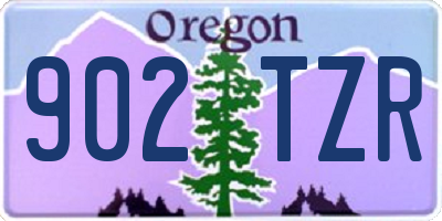 OR license plate 902TZR