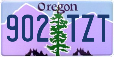 OR license plate 902TZT