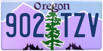 OR license plate 902TZV