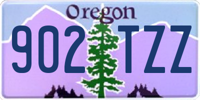 OR license plate 902TZZ