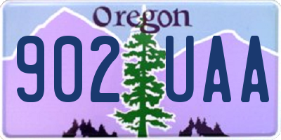 OR license plate 902UAA