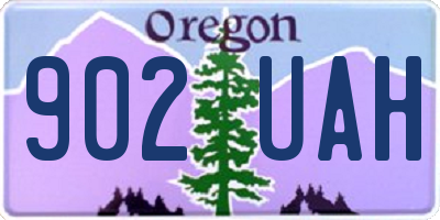 OR license plate 902UAH