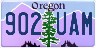 OR license plate 902UAM