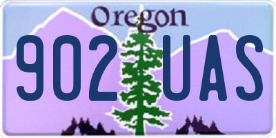 OR license plate 902UAS