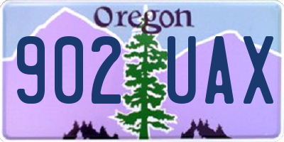 OR license plate 902UAX