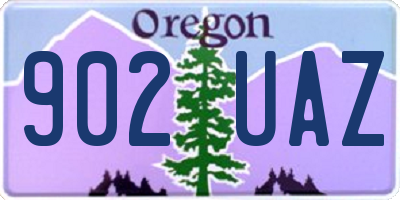 OR license plate 902UAZ