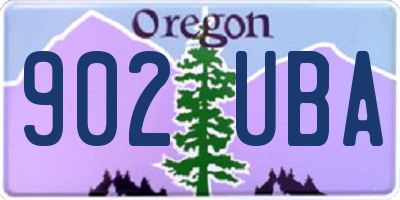 OR license plate 902UBA