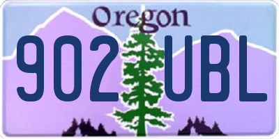OR license plate 902UBL