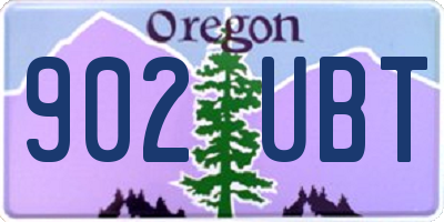 OR license plate 902UBT