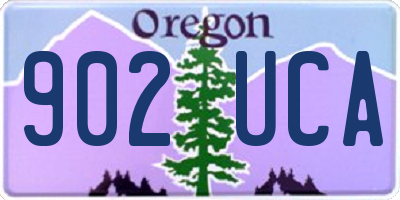 OR license plate 902UCA