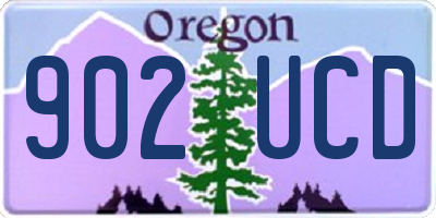 OR license plate 902UCD
