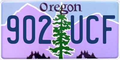 OR license plate 902UCF