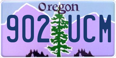 OR license plate 902UCM