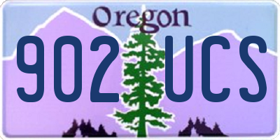 OR license plate 902UCS