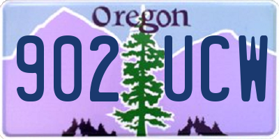 OR license plate 902UCW