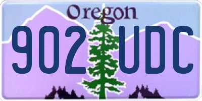 OR license plate 902UDC