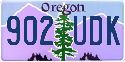 OR license plate 902UDK