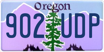 OR license plate 902UDP