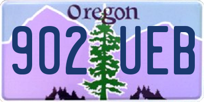 OR license plate 902UEB