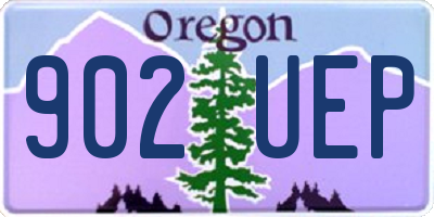 OR license plate 902UEP