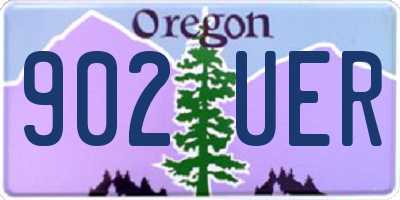 OR license plate 902UER