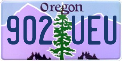 OR license plate 902UEU