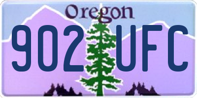 OR license plate 902UFC