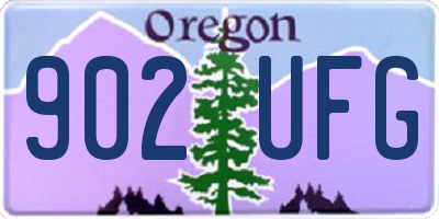 OR license plate 902UFG