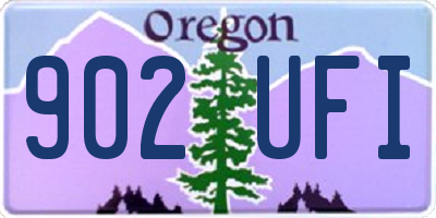 OR license plate 902UFI