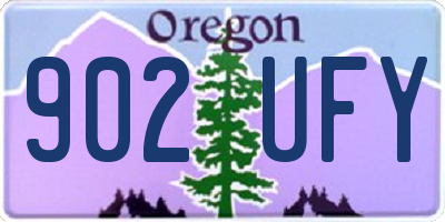 OR license plate 902UFY