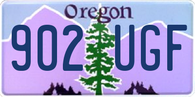 OR license plate 902UGF
