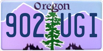 OR license plate 902UGI