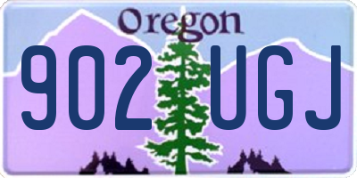 OR license plate 902UGJ