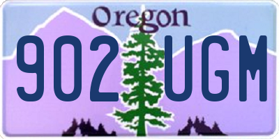 OR license plate 902UGM