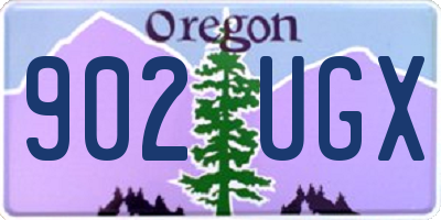 OR license plate 902UGX