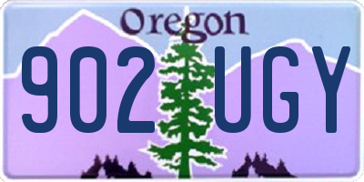 OR license plate 902UGY