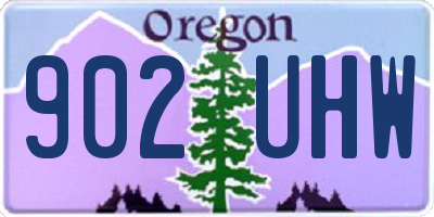 OR license plate 902UHW